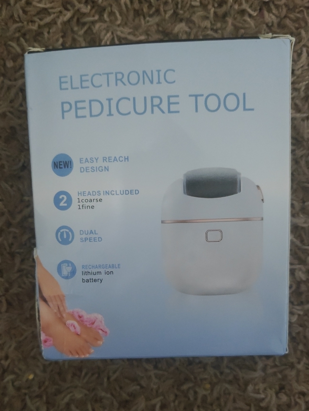Electronic Pedicure Tool - White (No Brand)